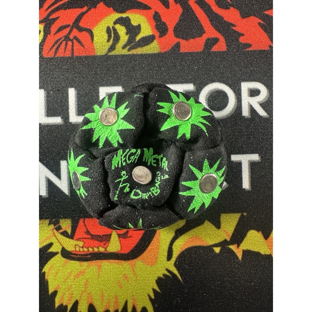 World Footbag Dirtbag Mega Metal Steel Filled Footbag Hacky Sack Black Green